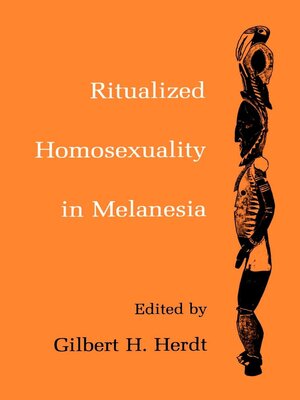cover image of Ritualized Homosexuality in Melanesia